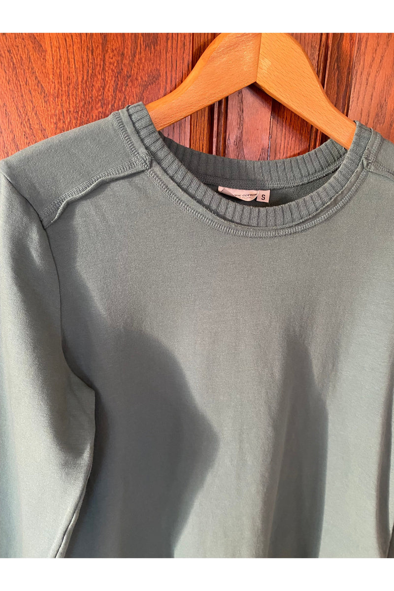 Prairie Cotton - Relaxed Fit Side Split Sweater - ST622