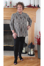 Pure Essence - Crossover Knit Jersey Tunic 436-4691