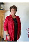 Sea & Anchor - Pleated Solid Cardigan - Style #9034