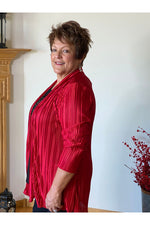 Sea & Anchor - Pleated Solid Cardigan - Style #9034