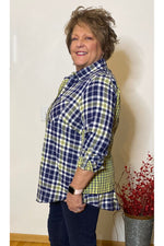 Multiples - Roll-Tab Long Sleeve 2 Pocket Button From Shirt - Multi - M12207BM