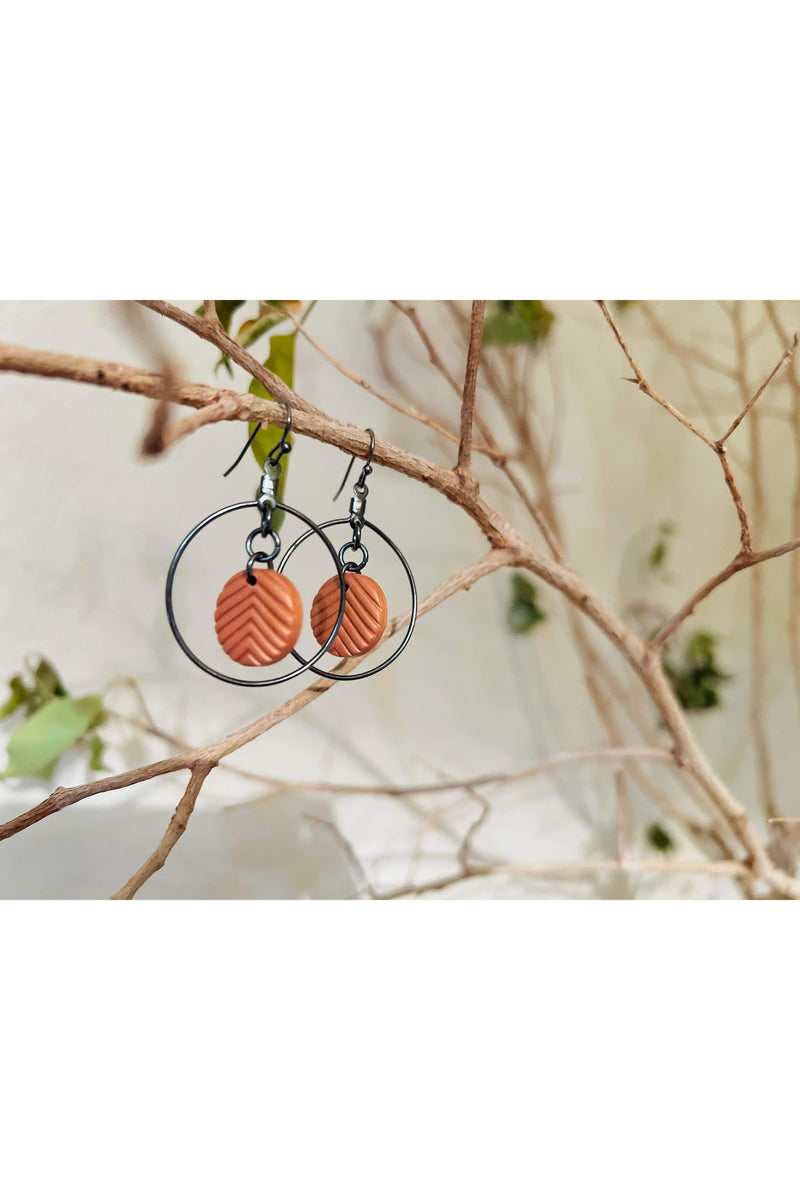 Fellerings- Bronze Hoop Earrings