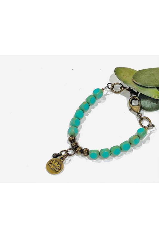 Fellerings- Beaded Turquoise Bracelet