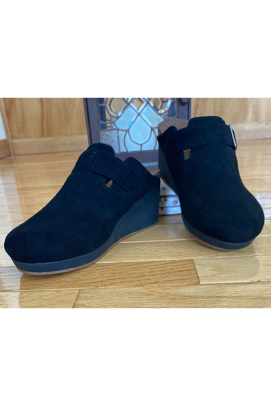 Corkys - Banks - Black Suede Mules
