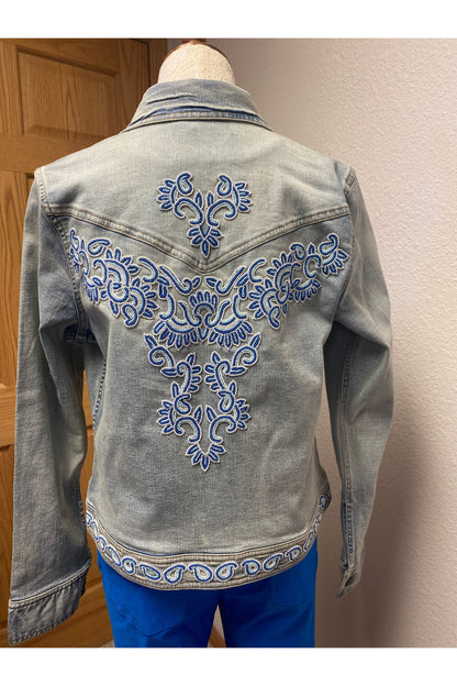 Scully - Whimsical Beaded Denim Jacket - HC734