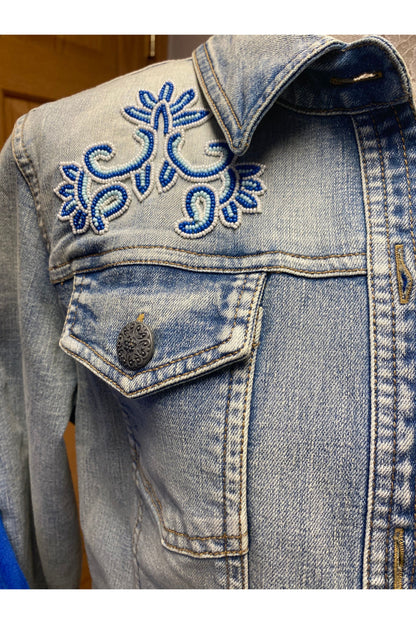 Scully - Whimsical Beaded Denim Jacket - HC734