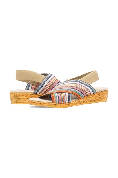 Charleston Shoe Co. - ATLANTIC - Pink Multistripe