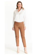 SlimSation - Pull-On Ankle Pant with Real Front & Back Pockets - Tobacco - M30719PM/PW