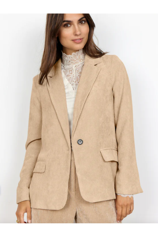 SoyaConcept - Bindi 1 - Corduroy Jacket - Sand - 16986