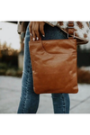 Latico Leathers - Althena Handbag - Black & Cognac