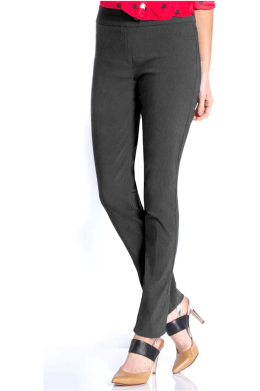 Slim-Sation - Pull on Narrow Leg Pant - Charcoal - M2604P