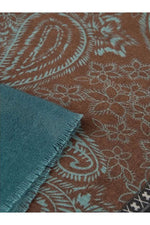 SoyaConcept from Denmark - Levian 1 Scarf with Print- Deep Green