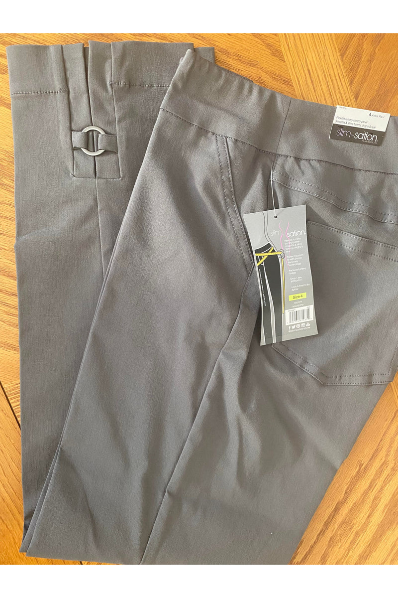 Slim Sation - Pull On Ankle Pant with Ring Hem Detail - M32701PM/PW