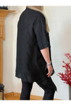 Bella Amore Jacket - Linen - W/Fringe - Black