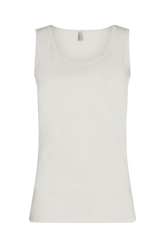 Soya Concept - Ladies Knitted Top - Off White & Rose Cloud - P25111