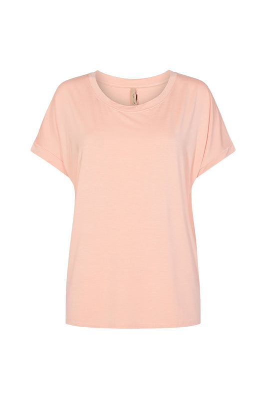 Soya Concept - Ladies Knitted T-Shirt - Pale Pink - P25122