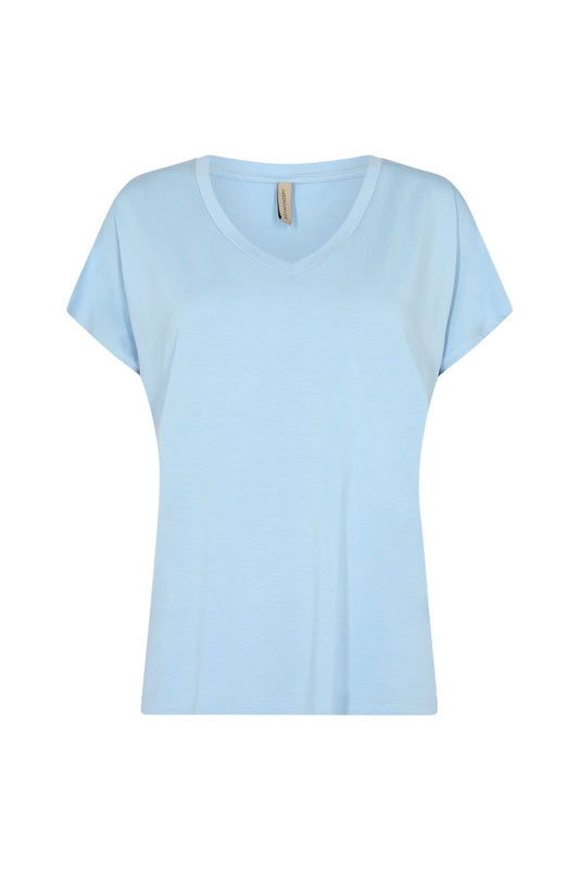 Soya Concept - Ladies Knitted T-Shirt - Cashmere Blue - P29028